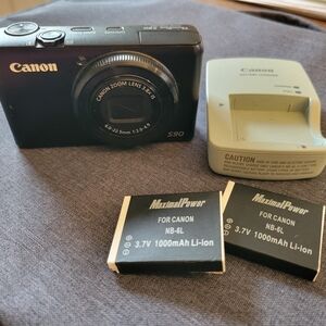 Canon S90 Digital Camera with 2 Batteries And Charger